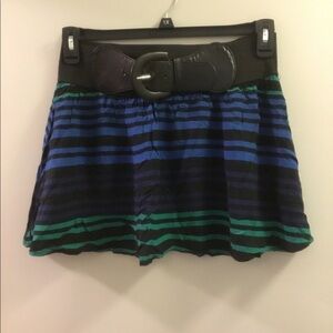 Rue 21 Skirt medium stripe w/attached belt